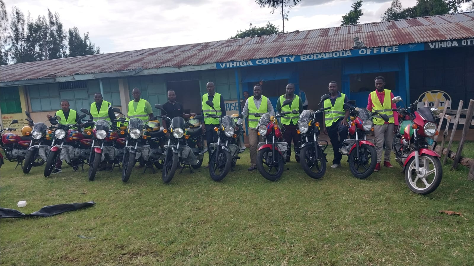 VICBOSA riders with their motorcycles
